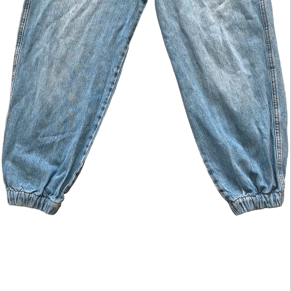 FRAME High Rise cropped the lounge Chill denim jogger blue Jeans size 29 - Picture 5 of 16